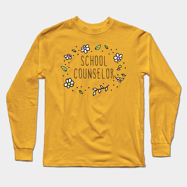 school counselor Long Sleeve T-Shirt by stickersbycare